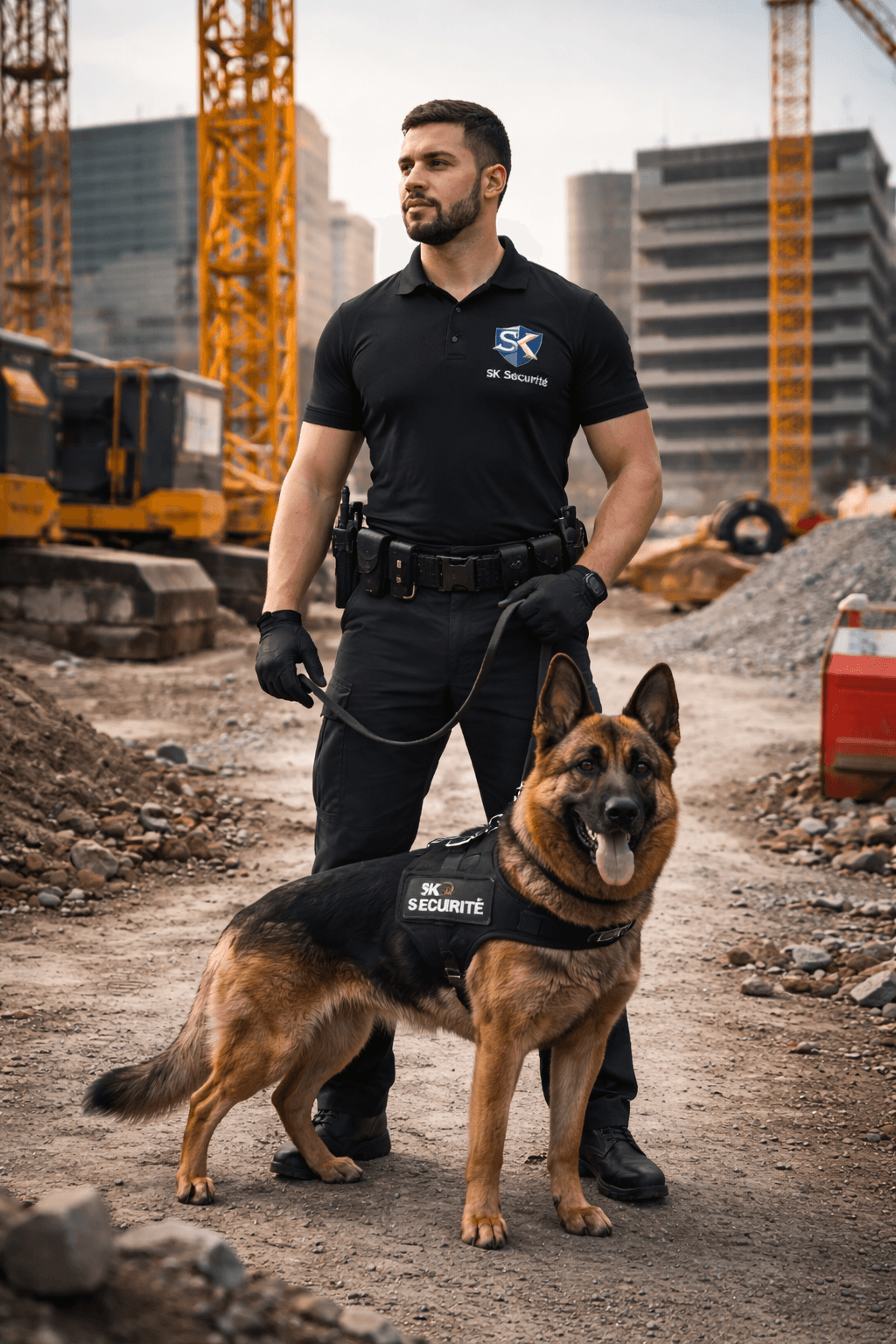 Agent cynophile Marseille - Maître-chien sécurité privée SK Sécurité